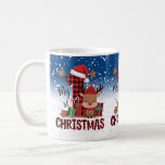 Mug 1er Noël Santa Hat White Neige Bébé Reindeer<br><div class="desc">1er Noël Santa Hat Blanc Neige Bébé Reindeer Café Mug. Unique,  beau,  design élégant. Des éléments correspondants sont disponibles.</div>
