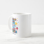 Mug 1ère classe Jeu vidéo déverrouillé Pixel Ck To S (Devant gauche)