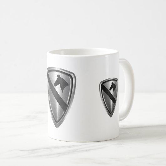 Mug 1ère division de cavalerie Conception des patchs e (Devant droit)