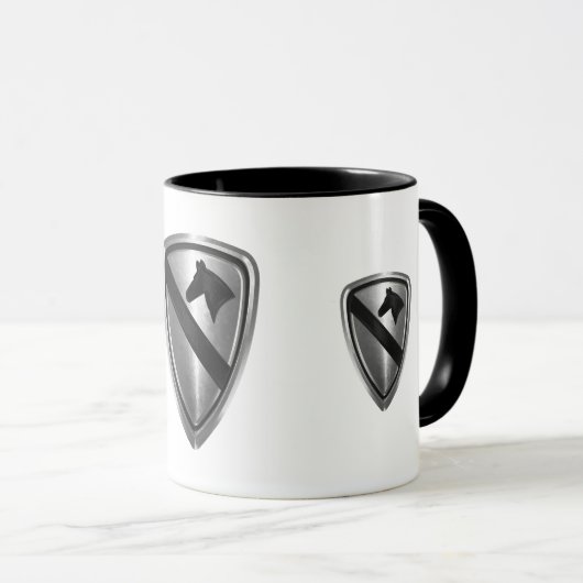 Mug 1ère division de cavalerie Conception des patchs e (Devant droit)