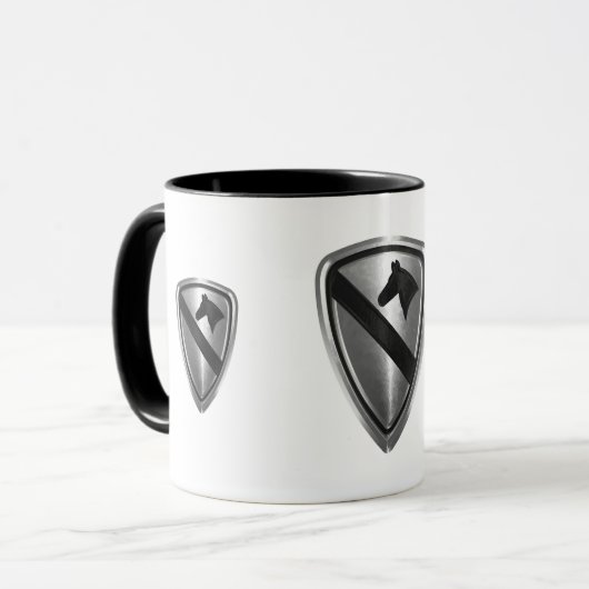 Mug 1ère division de cavalerie Conception des patchs e (Devant gauche)