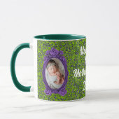Mug 1ère fête des mères de maman violette et verte (Gauche)