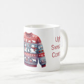 Mug 1ère place Gagnante Laid Sweater Concours Rouge Bl (Devant droit)