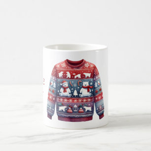 Mug 1ère place Gagnante Laid Sweater Concours Rouge Bl