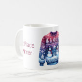 Mug 1ère place gagnante laide sucré bleu rouge pourpre (Devant gauche)