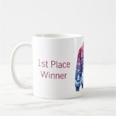 Mug 1ère place gagnante laide sucré bleu rouge pourpre (Gauche)