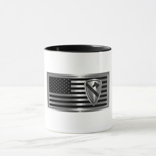 Mug 1re division de cavalerie Drapeau Customisé (Centre)