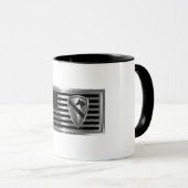 Mug 1re division de cavalerie Drapeau Customisé (Devant droit)