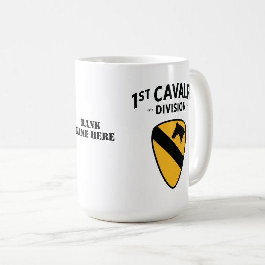 Mug 1re insigne de la division de cavalerie (Devant droit)