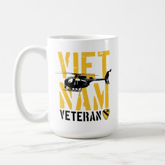 Mug 1st Cavalry Division Vietnam Veteran (Gauche)