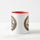 Mug [200] Dragon oriental sacré noir et or (Centre)