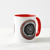 Mug [200] Vegvisir - Viking Silver Magic Runic Compass (Devant droit)