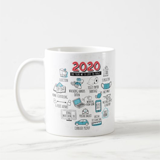 Mug 2020 COVID Activités Commémoration de la nouveauté (Gauche)