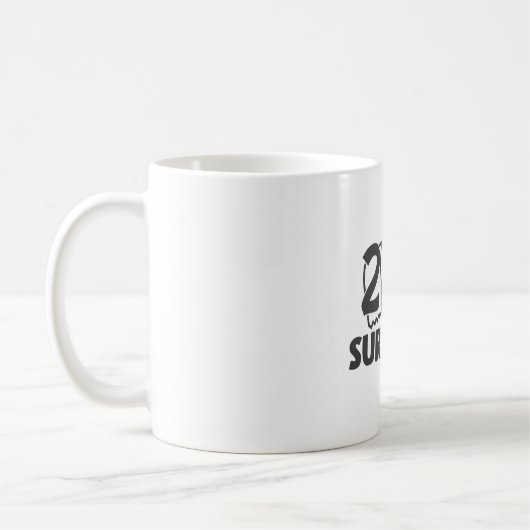 Mug 2020 Survivor Funny Coronavirus mème (Gauche)