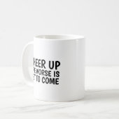 MUG 2021 FUNNY CHEERUP LE PIRE À VENIR (Devant gauche)