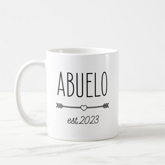 Mug 2023 Abuelo Faire-part de grossesse grand-père esp (Gauche)