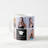 Mug 2023 Graduation Chic Senior Portrait Photo Collage (Devant gauche)