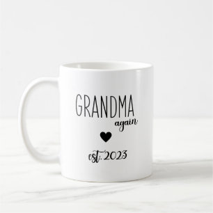 Mug 2023 Grand-mère de nouveau, grand-parents Faire-pa