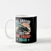 Mug 2024 À Bord Du Drapeau Trump Train 2024 Usa (Gauche)