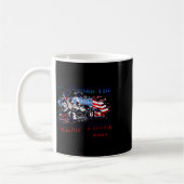 Mug 2024 À Bord Du Trump Train Usa American Flag (Gauche)