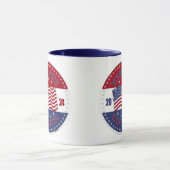Mug 2024 Drapeau États-Unis Votre Vote Compte (Centre)
