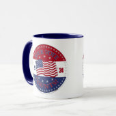 Mug 2024 Drapeau États-Unis Votre Vote Compte (Devant gauche)