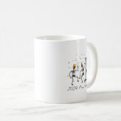 Mug 2024 New Year Crew Skeleton Dancing Funny Nurse Ic (Devant droit)