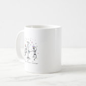 Mug 2024 New Year Crew Skeleton Dancing Funny Nurse Ic (Devant gauche)
