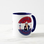 Mug 2024 Priez pour l'oncle rouge, blanc et bleu Sam (Devant droit)