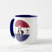 Mug 2024 Priez pour l'oncle rouge, blanc et bleu Sam (Devant gauche)