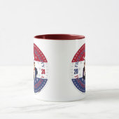 Mug 2024 Rouge Liberté, Égalité, Justice Bleue (Centre)