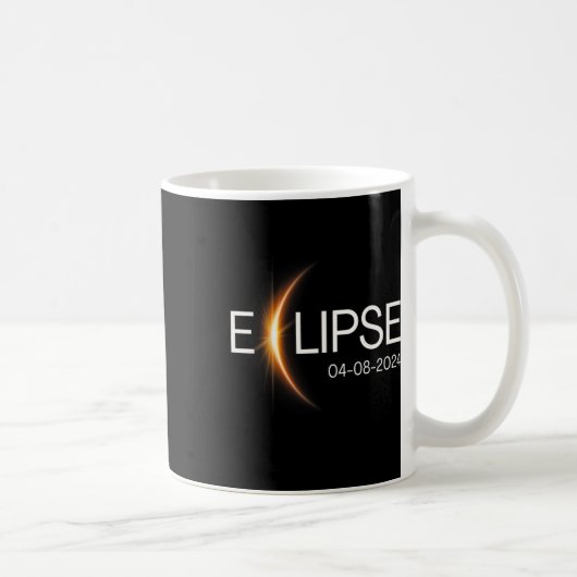 Mug 2024 Totalité Eclipse Solar 2024 (Droite)