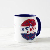 Mug 2024 Votre Vote Compte Étoile Coche (Devant droit)