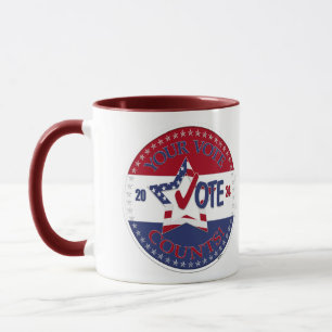 Mug 2024 Votre Vote Compte Vote Étoile