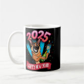 Mug 2025 Happy New Year German Shepherd Edition (Gauche)