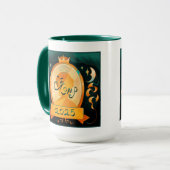 Mug 2025 IFComp à deux tonalités, grande boîte à café (Devant gauche)