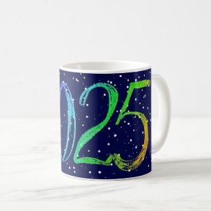 Mug 2025 nouvelle année numéro de fiche d'accueil