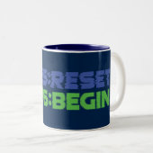 Mug 2025:RESET/2026:BEGIN (Devant droit)