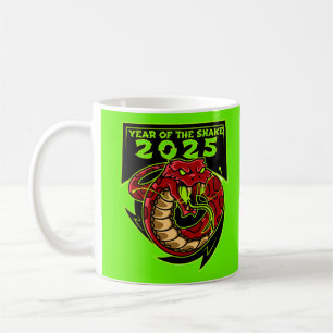 Mug 2025 YEAR OF THE SNAKE chinois nouvelle année cade
