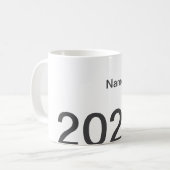 Mug 2026 2027 2028 name title here year bold letter  (Devant gauche)