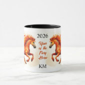 Mug 2026 Année du Cheval de Feu Chinois 2 (Centre)