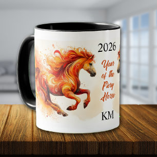 Mug 2026 Année du Cheval de Feu Chinois 2