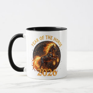 Mug 2026 Année du Cheval de Feu Fantastique Magma & Ru