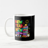 Mug 2026 Bookworm Funny Happy New Year Chapter Book Lo (Gauche)