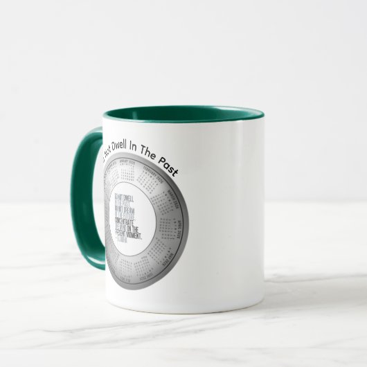 Mug 2026 Calendar Buddha Do Not Dwell In The Past (Devant gauche)