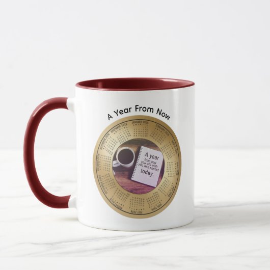 Mug 2026 Calendar Motivational Coffee (Gauche)