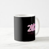 Mug 2026 Happy New Year Bow Patch Disco Ball  (Devant droit)