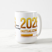 Mug 2026 Initialisation de l'Or Rouge Futuriste Progre (Devant droit)