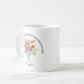 Mug 2026 JW Year Text Matthew 5v3 Spring Flowers (Devant gauche)