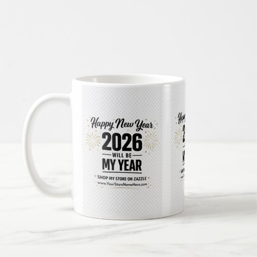 Mug 2026 New Year Greeting Card (Gauche)